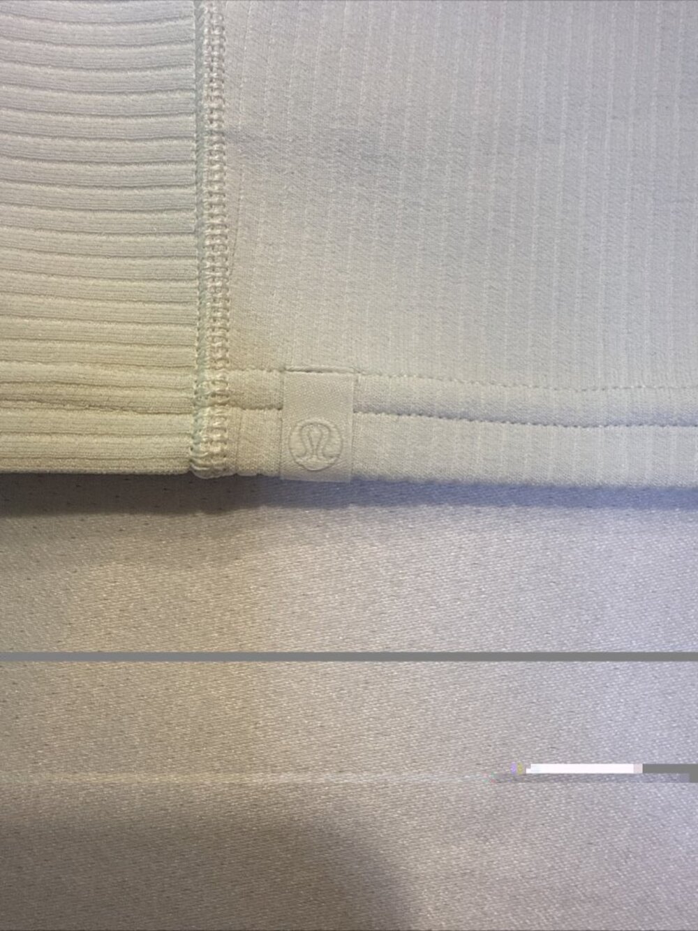 Lululemon Shirt Ribbed White V-Neck Crop Tank Top Light Support Size S/4 - Picture 3 of 5